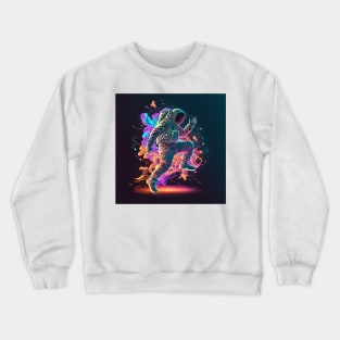 Astronaut dancing in space Crewneck Sweatshirt